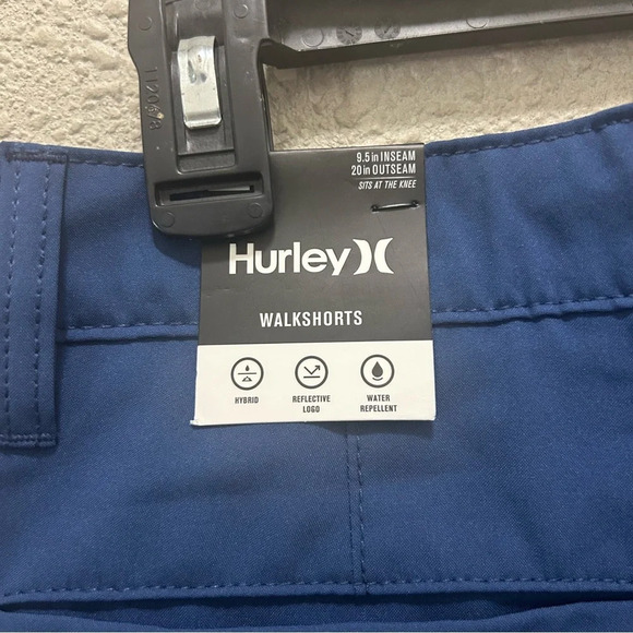 Hurley Hybrid Walk Blue Shorts NWT Size 32 - Picture 5 of 6